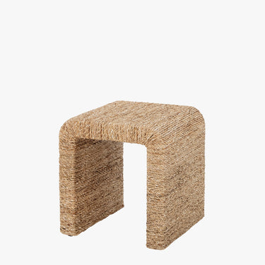 SIDE TABLE/STOOL IN WATER HYACINTH
