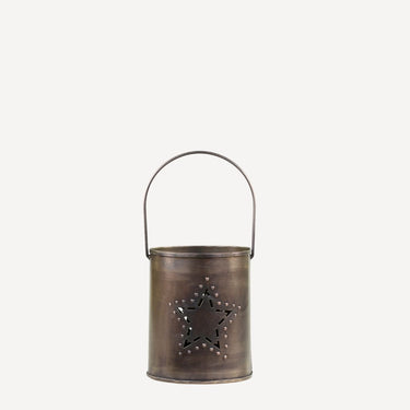 Bronze Hurricane with handle and Star Decor (Large)