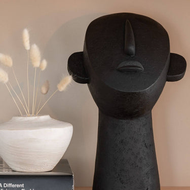 whitewood curved vase on lifestyle photo