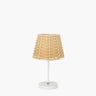Battery operated candle effect lamp on white background