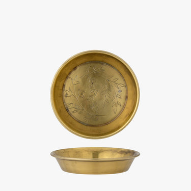 BRASS ETCHED METAL CANDLE HOLDER