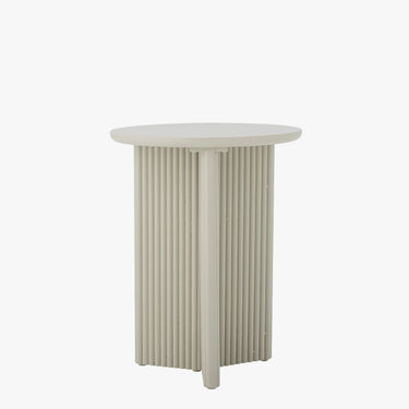 EMILIA SIDE TABLE IN WHITE FIRWOOD
