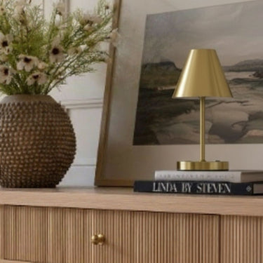 PORTABLE LAMP IN BRASS METAL