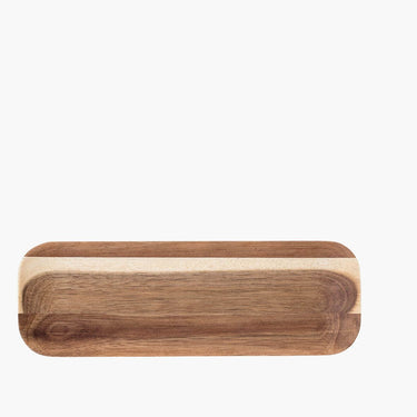 Tray of Acia wood on white background