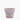 Terracotta pot with rustic edges on white background