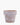 Terracotta pot with rustic edges on white background