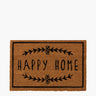 Door mat with Happy Home logo on white background