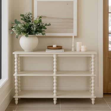 SELINA CONSOLE TABLE, WHITE, FIRWOOD