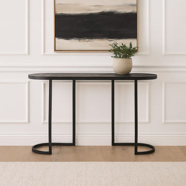 CONSOLE TABLE IN BLACK, FIRWOOD