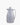 Thermos teapot in french grey on white background