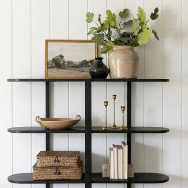 VINCE BLACK SHELF UNIT