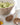 Salad server kit in mango wood with white glazed finish in lifestyle background
