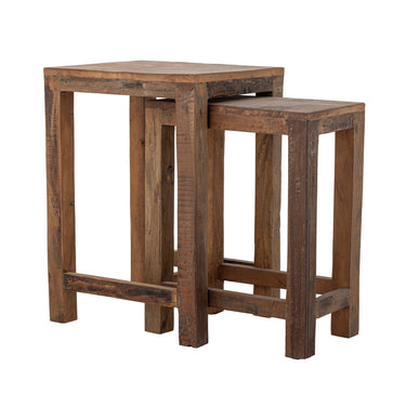 GIGI SIDE TABLES IN RECLAIMED WOOD SET OF 2